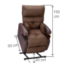 FAUTEUIL RELEVEUR COCOON 2 MOTEURS
