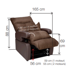 FAUTEUIL RELEVEUR COCOON 2 MOTEURS